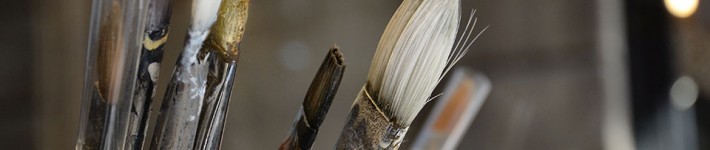 Frame painting brushes